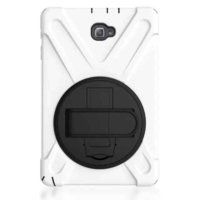 Белый Силиконовый чехол-накладка для samsung Galaxy Tab A A6 10,1 SM-T580 T580N T580 T585 T585C с защитой от пыли, Мягкий Гибридный чехол для планшета+ ручка - Цвет: Белый