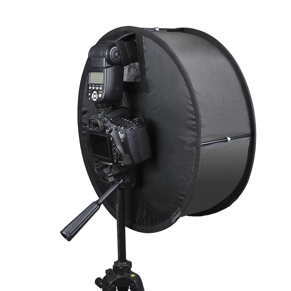 Kaliou 45cm Round Flash Softbox Diffuser Mini Kit Foldable Soft Box For Canon Nikon Sony Lumix Fujifilm Leica Pent | Электроника