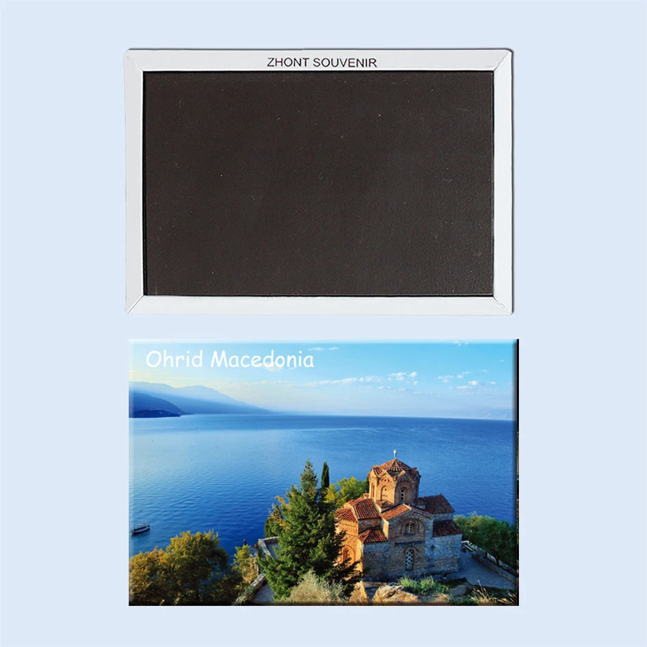 

Rectangle Magnets,Ohrid Macedonia Tourist Refrigerator Magnets 21459