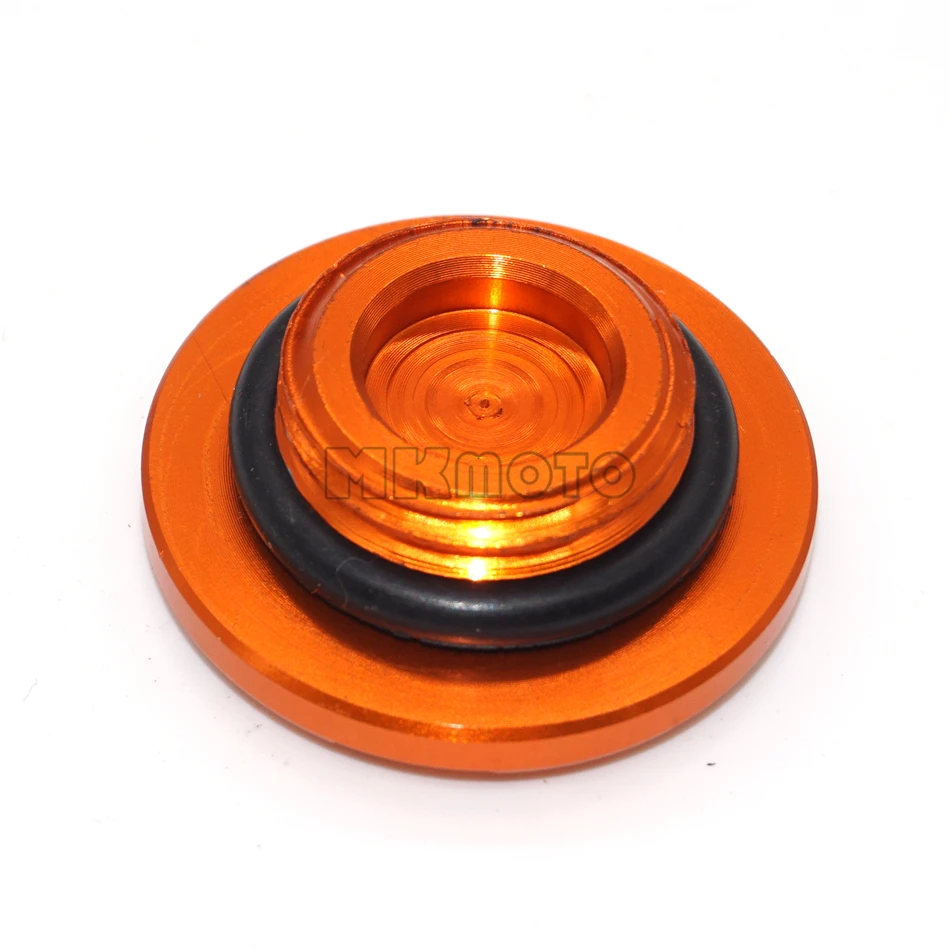 

Motorcycle CNC Engine Cover Camshaft Plug Oil cap cover Orange For KTM Duke 125 200 390 Duke