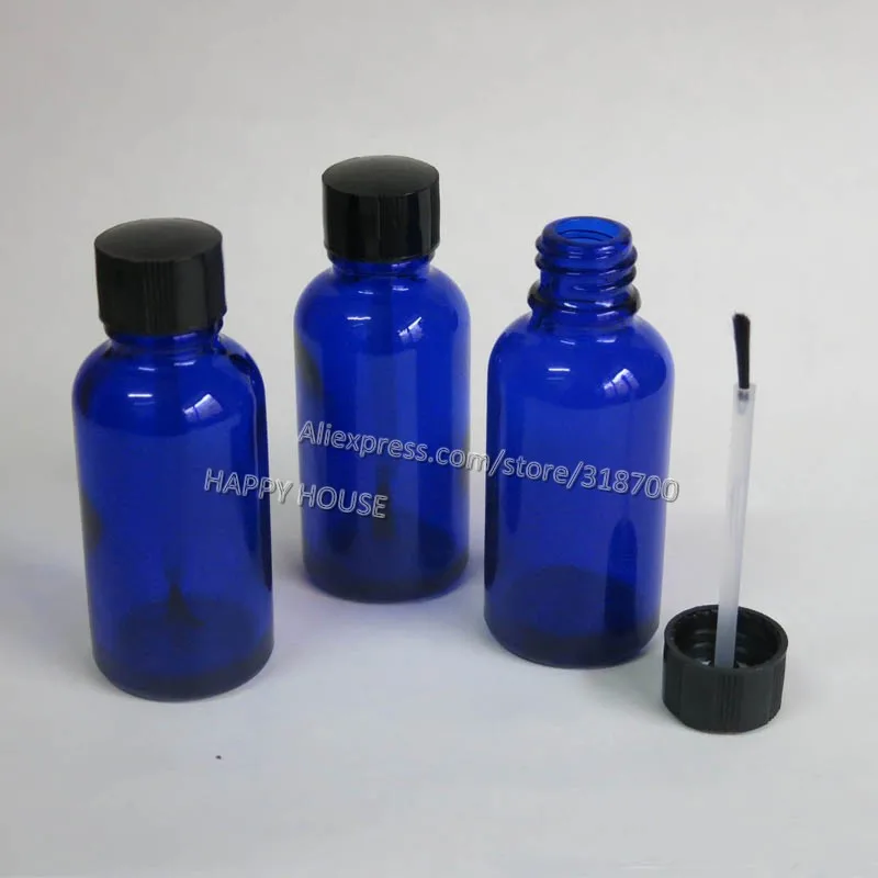 360x30 мл кобальт синий пустой стеклянный лак для ногтей бутылка пластиковая крышка