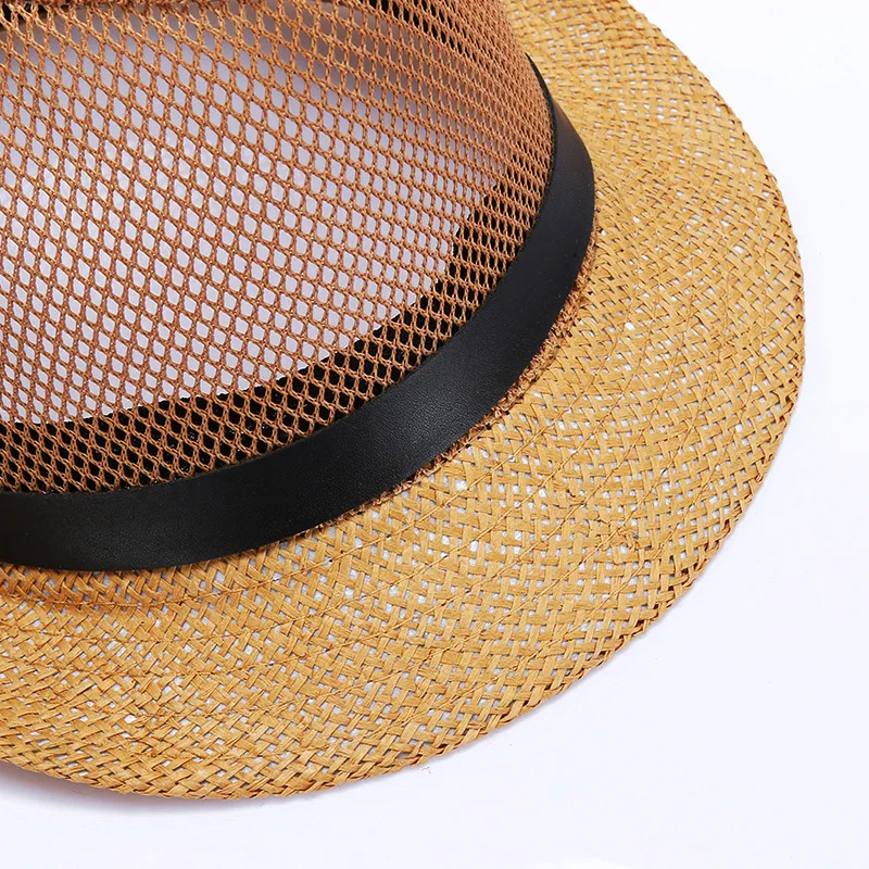 Шляпа шляпы шляпа мужская fedora шляпа черная мужские летние пляжные шляпа белье дышащая мужская соломенная шляпа мужская шляпа Федора fedora Панамы