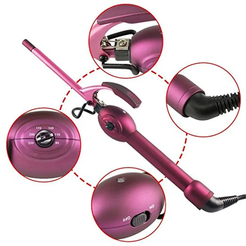 9 мм унисекс волос бигуди щипцы для завивки палочка Профессиональный Супер