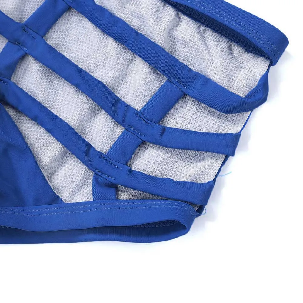 Бандо Сетки Клетке Комплект Бикини 2017 Сексуальные Купальники Женщины Высокой