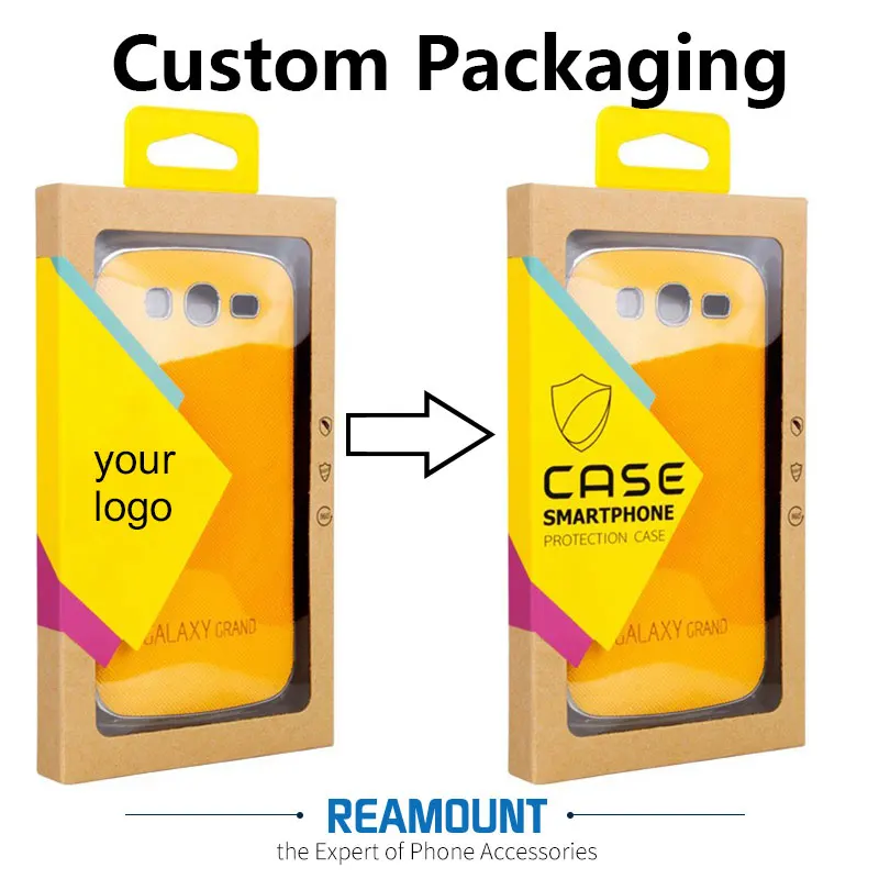 Новый стиль крафт бумажная коробка на заказ Название компании упаковочная с