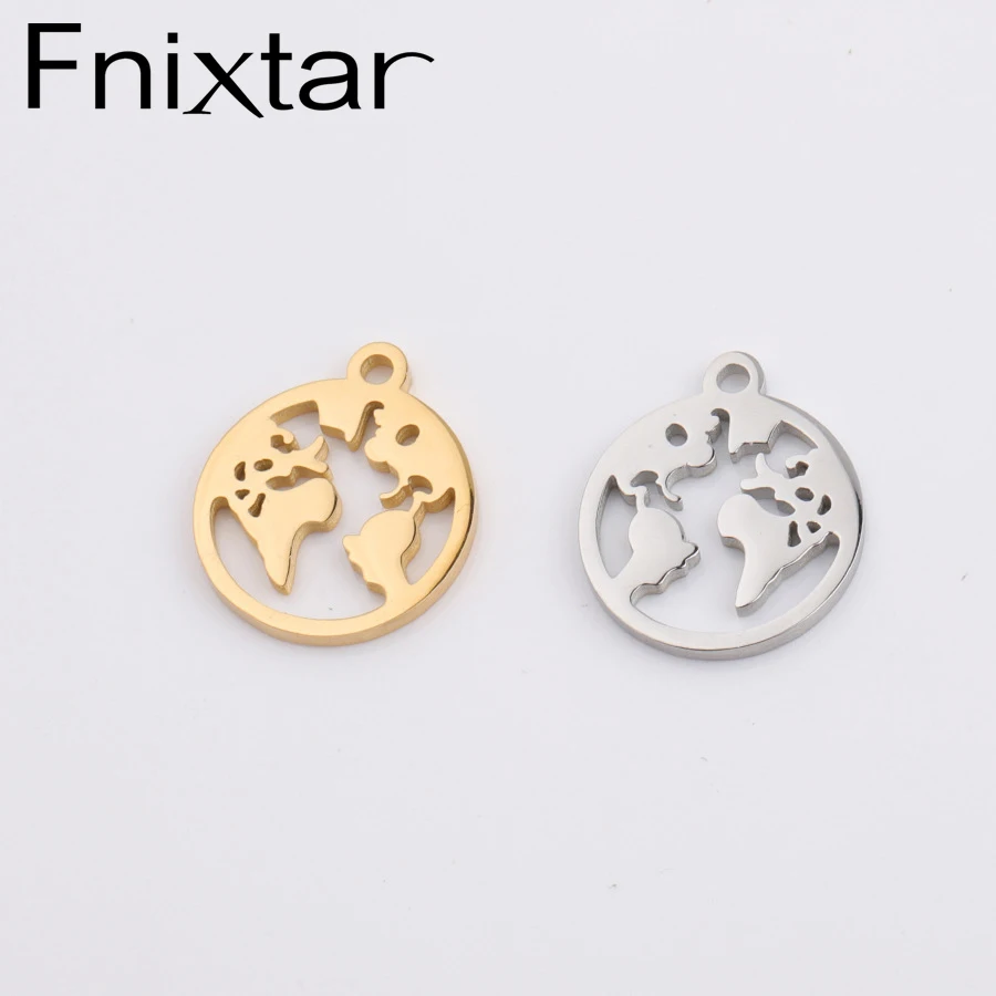 Fnixtar, зеркальная полировка, нержавеющая сталь, 9*12 мм, любовь, сердце, замок, подвеска, брелок, 6,5*13 мм, DIY Neckalce, 20 шт./лот