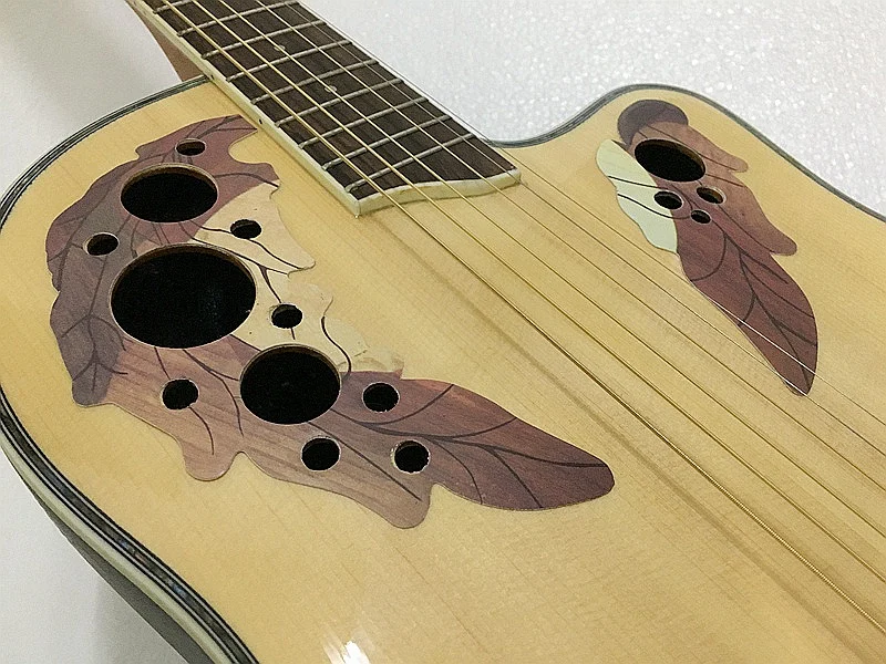 solid wood top electric round back ovation model guitar with case | Спорт и развлечения