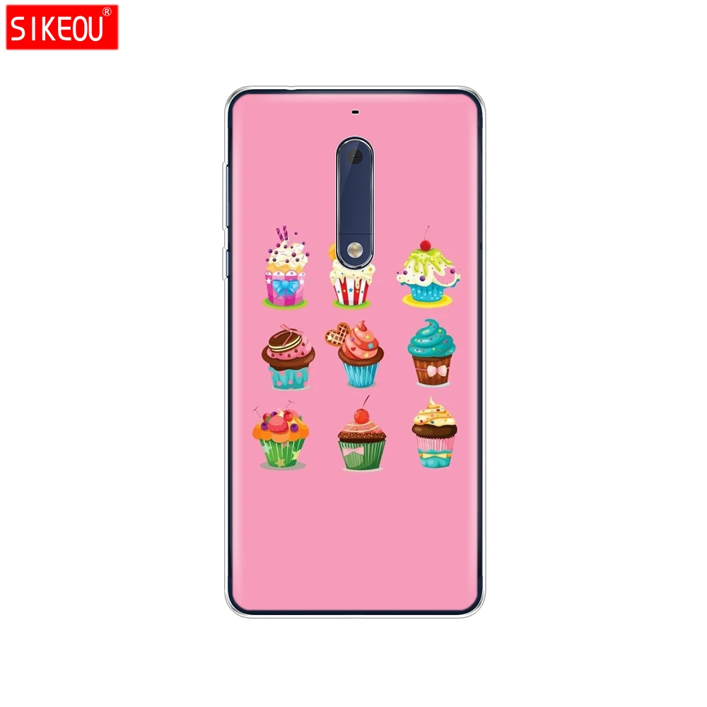 Силиконовый чехол для телефона Nokia 5 3 6 7 PLUS 8 9 /Nokia 1 2018 Летняя серия морской Арбуз