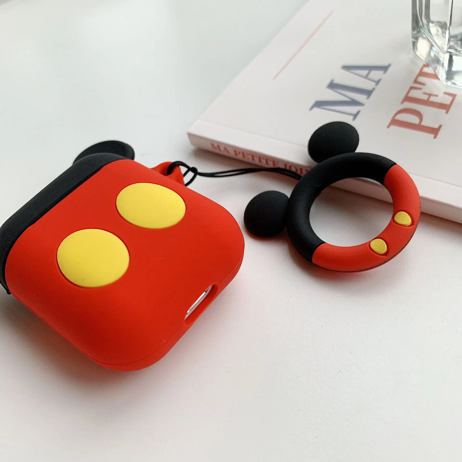 Disney мультфильм портмоне защитный чехол для AirPods беспроводная гарнитура синего
