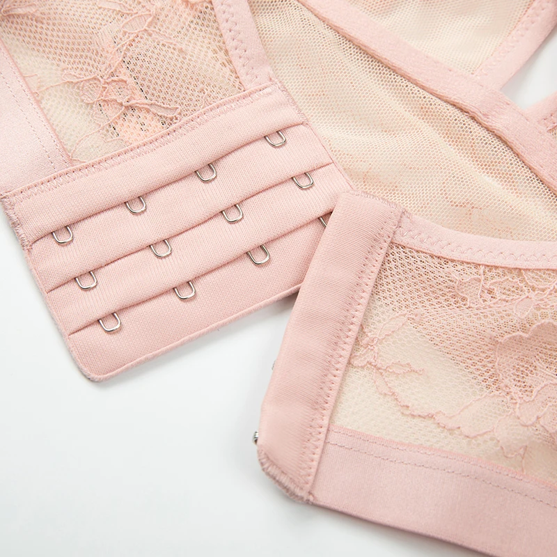 DOBREVA женский кружевной бюстгальтер с высокой горловиной и лямкой на шее без