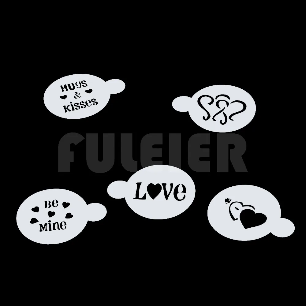 Трафарет для торта 5 шт./компл. трафарет украшения пластиковые шаблоны дизайн с