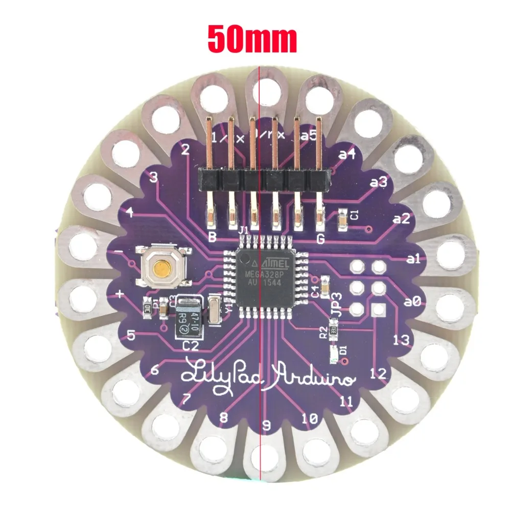 HoBiMart 1 шт. LilyPad 328 основная плата ATmega328P ATmega328 16 м для Arduino | Электронные компоненты и