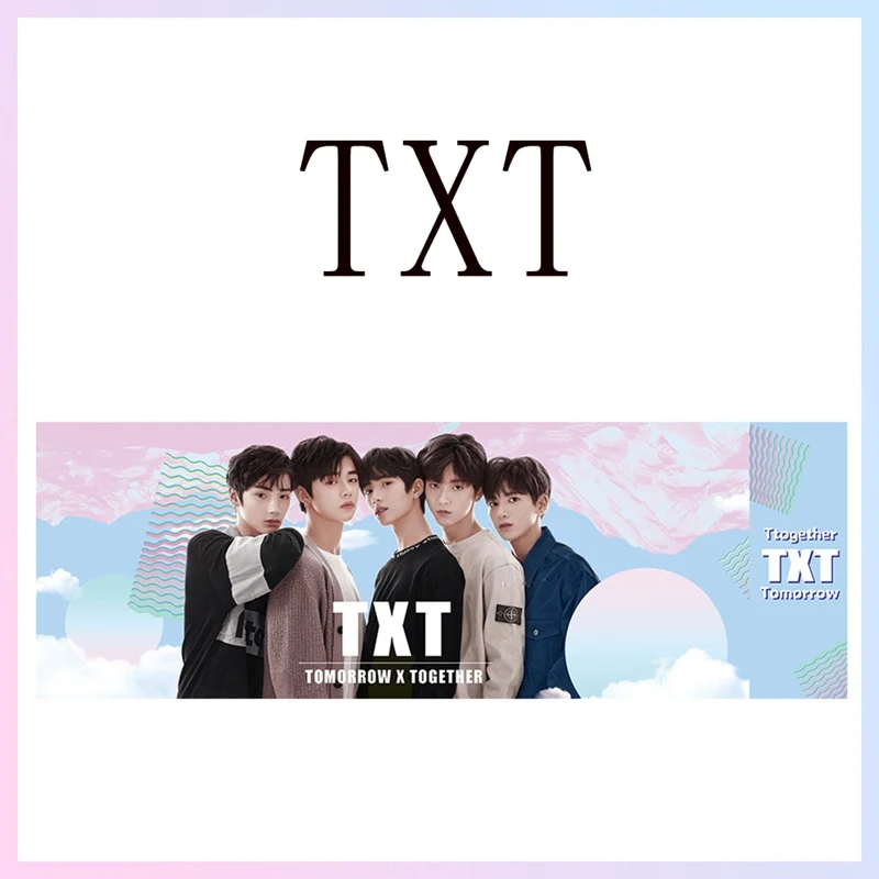 K-pop TXT концертная поддержка ручная баннерная ткань повесить вентилятор подарочный канцелярский набор