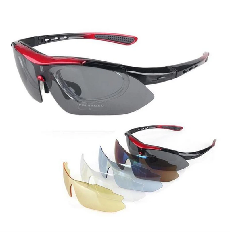 Поляризовыванная велосипеде спорта на открытом воздухе велосипедные очки