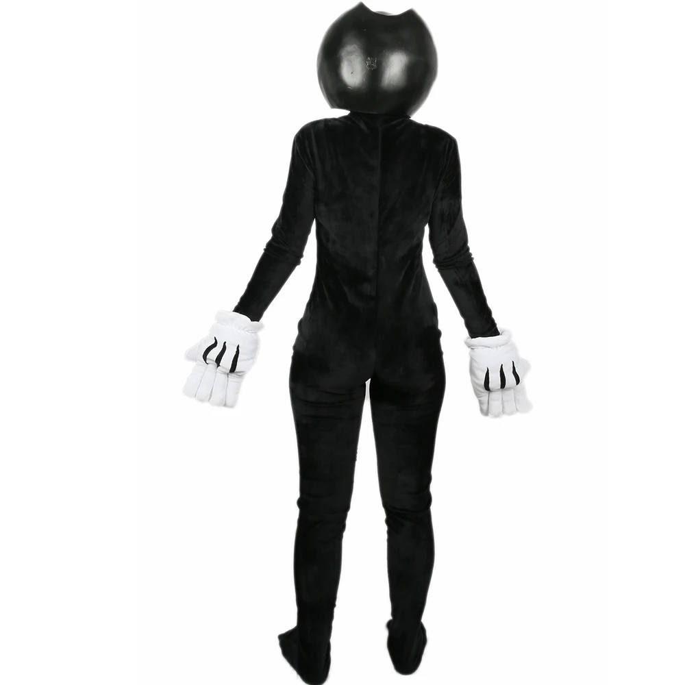 XCOSER Bendy and the Ink Machine, костюм для косплея из черной искусственной кожи и лавсана со шлемом, Новое поступление, распродажа брендовых женских Костюмов
