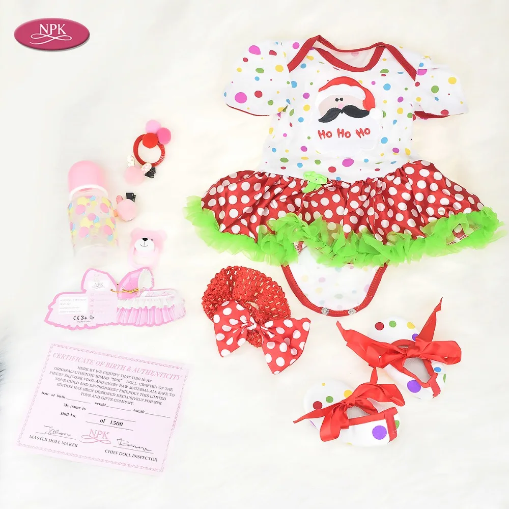 NPK 55 см полностью силиконовая кукла для новорожденных игрушки девочек винила