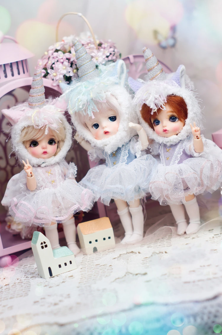 1/8 SD BJD Кукла Одежда Единорог Платье Костюм для 1/8 BJD куклы Подарки для детей
