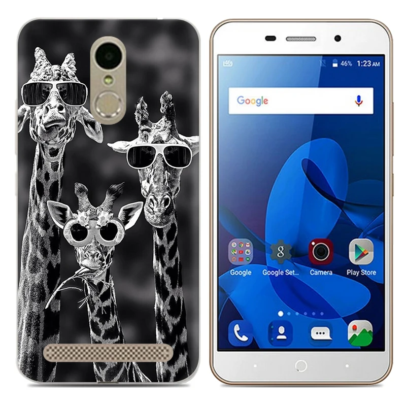 Drop Shipping TPU Soft Phone Case for ZTE Blade A602 5.5-inch Fashion Pattern Colorful Painted |