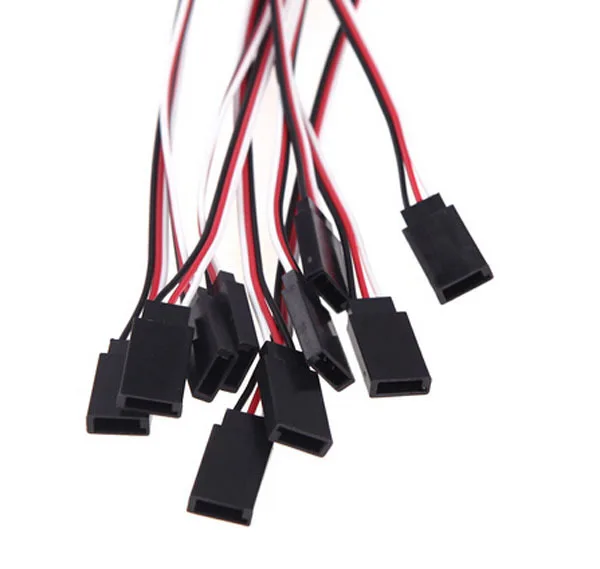 Универсальный rc части 30 см 50 servo удлинитель провода кабель для futaba jr servo|rc part|servo