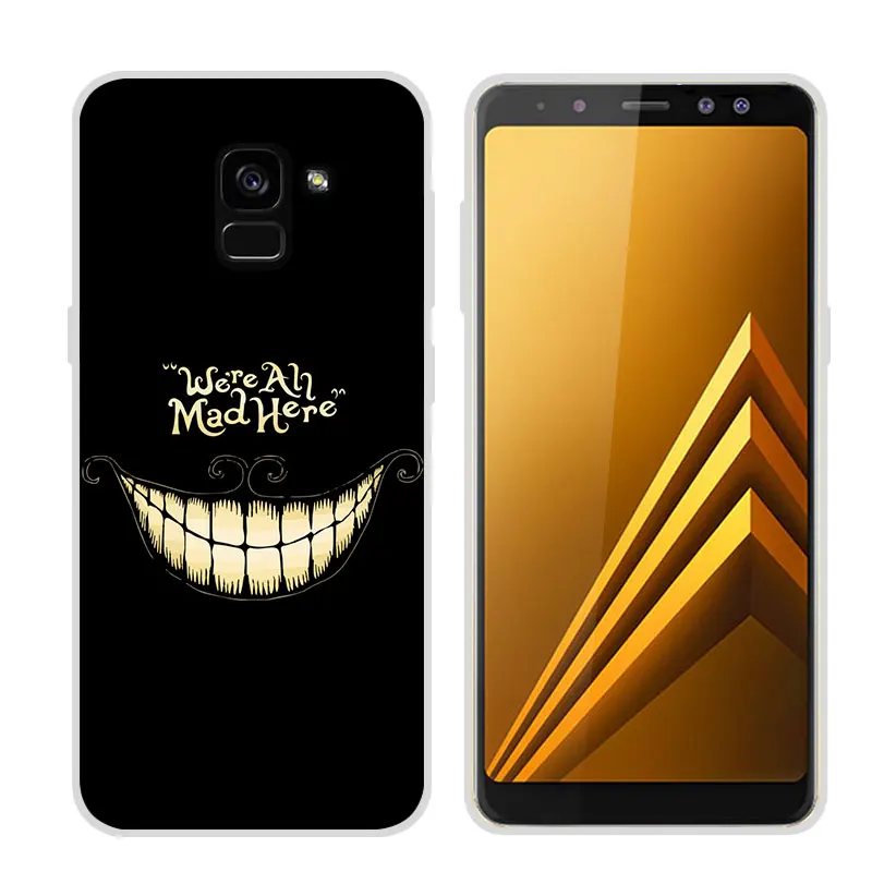 Для Samsung galaxy A8 2018 чехол для телефона Мягкий ТПУ силиконовый защитный с принтом A530