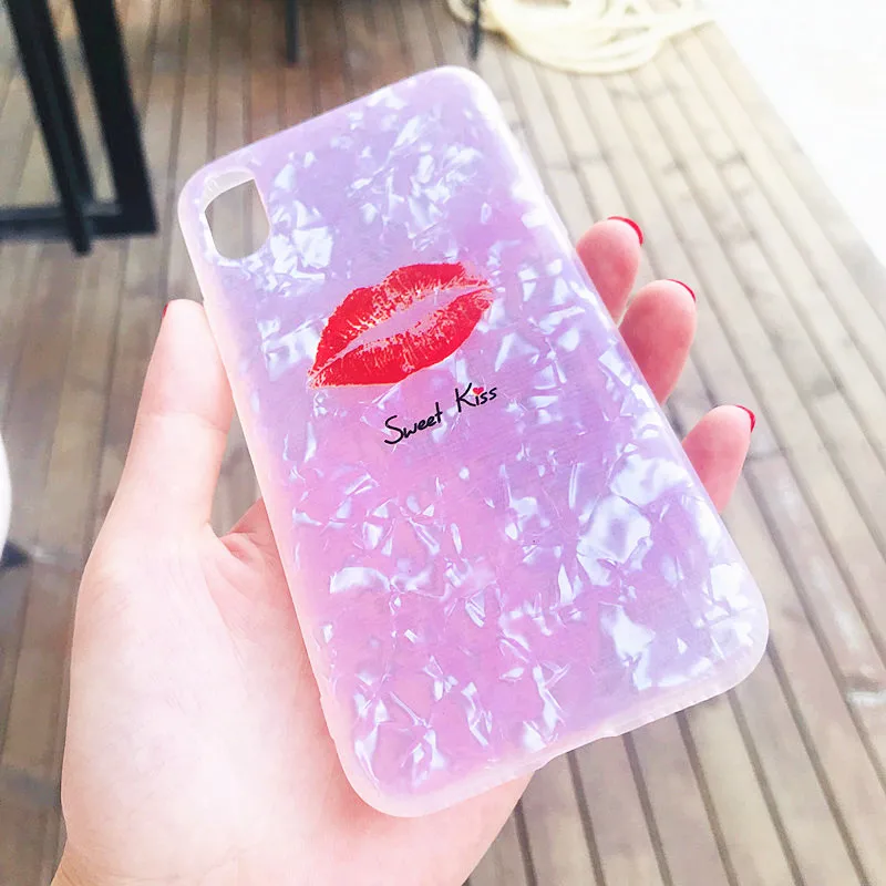 Новый Bling блестящие пикантные Прекрасный чехол для iphone x фрукты Клубника цветок