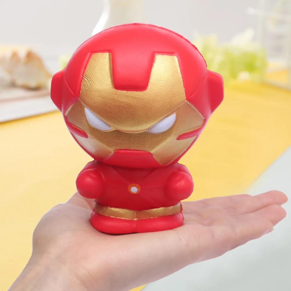 Squishy Аниме Железный человек Капитан Америка паук замедлить рост Squeeze Игрушка Jumbo