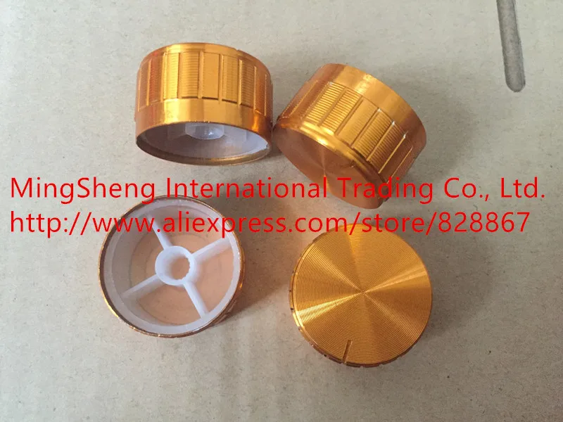 Оригинальная новая ручка потенциометра 100%, ручка громкости звука, крышка 30X17 B30, золотая ручка крышки (переключатель)