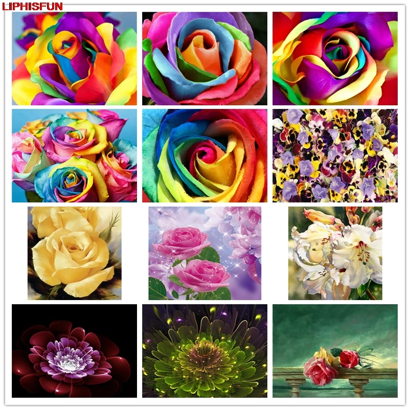 LIPHISFUN рукоделие алмазная живопись вышивка крестиком дрель домашний декор обои