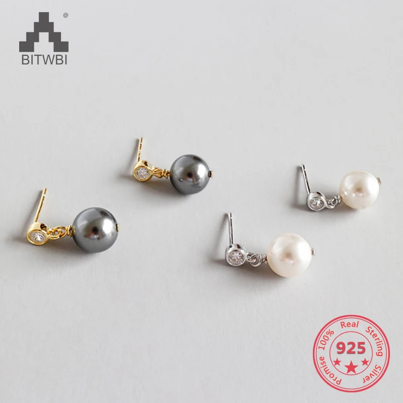 Женские серьги из серебра 925 пробы с жемчугом | Украшения и аксессуары
