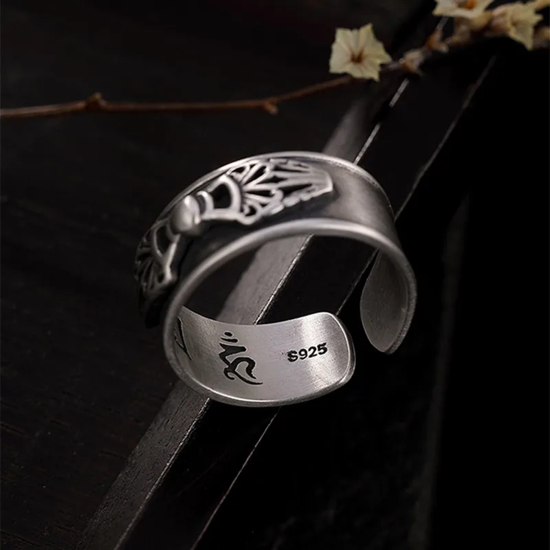 Женское кольцо из тайского серебра с 6 словами | Украшения и аксессуары