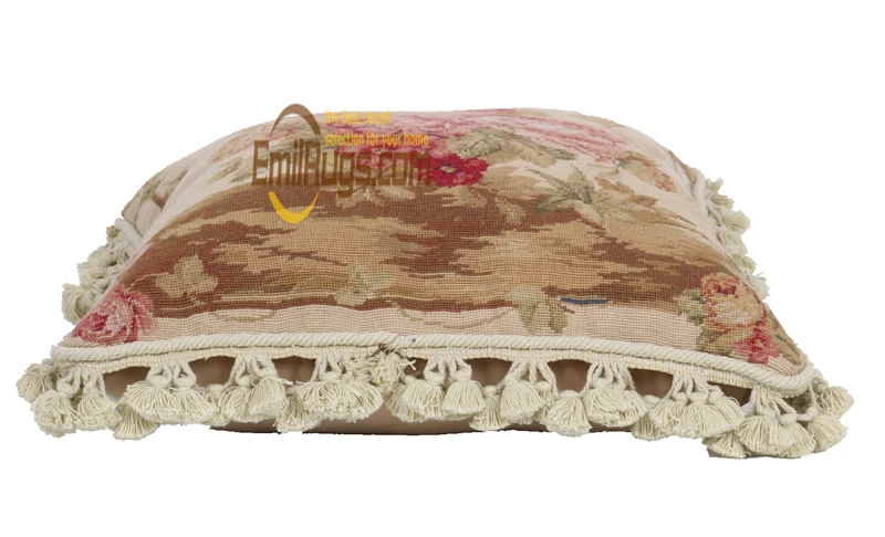 Wool French Needlepoint Cushion Outside Seat Cushions For Chairs Indoor Cushions For Loveseat gc165neecusyg28