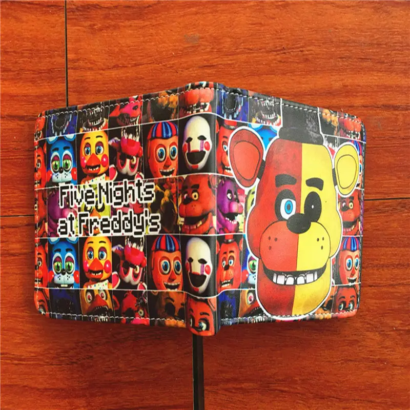 Аниме Five Nights At Freddy Bonnie Fazbear короткий PU кожаный держатель для карт тонкий кошелек