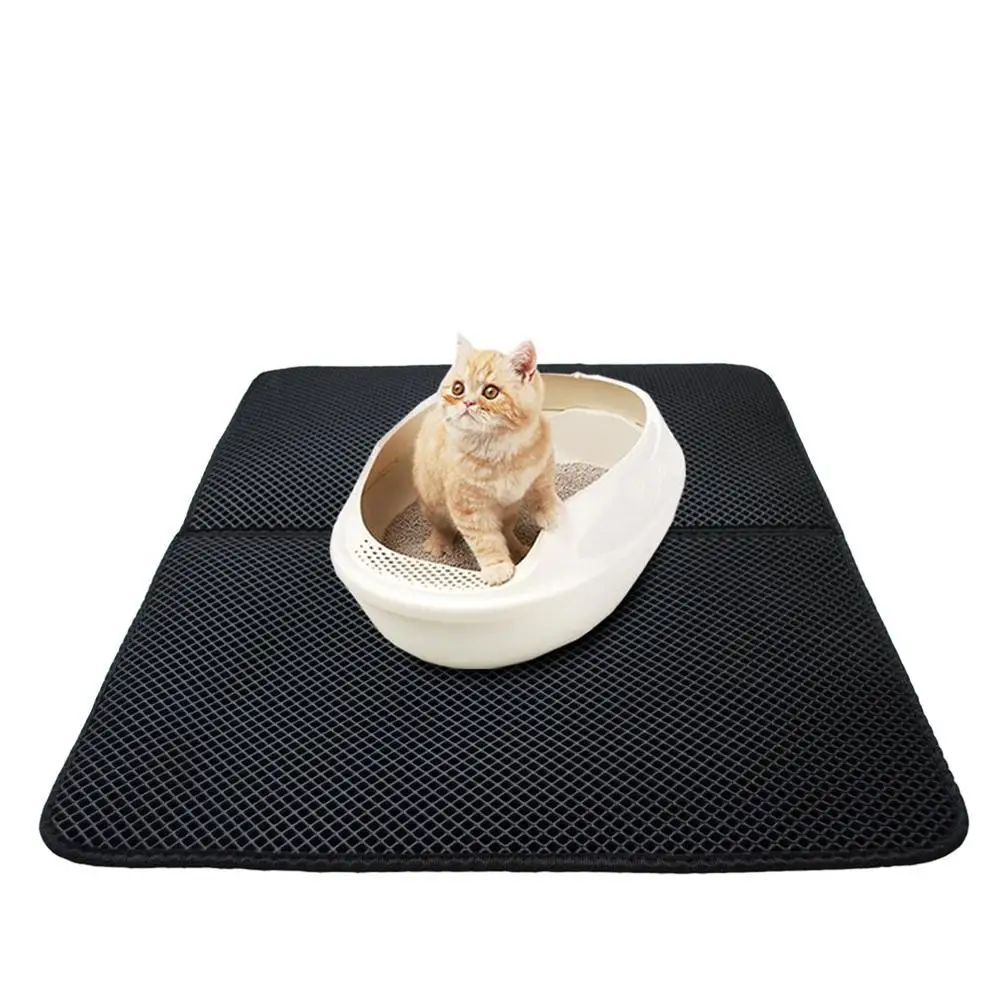 Washable EVA Cat Litter Mat Black Foldable Waterproof Double-Layer Bed | Dog Dresses
