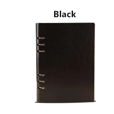 style 2 black Записные книжки Дневник Журнал еженедельник ежемесячный планировщик Agenda A5 A6 школьные офисные принадлежности стационарный Органайзер расписание пакет подарок - Цвет: style 2 black