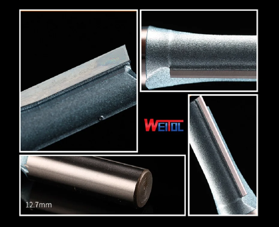 Weitol 1 шт. метрический два/двойной прямой бит гравировальный резак для резки МДФ/ПВХ/твердой древесины