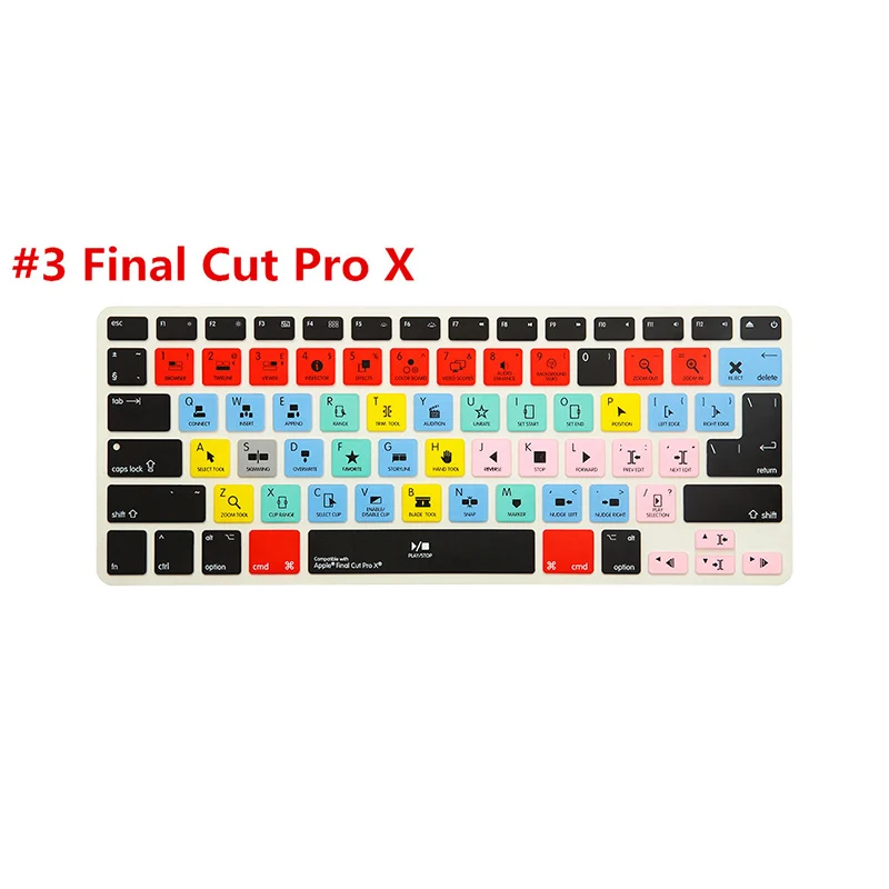 HRH тонкий Ableton Live Logic Pro X Avid Pro инструменты ярлык клавиатуры Обложка кожи для Macbook Pro Air retina 13 15 17 до