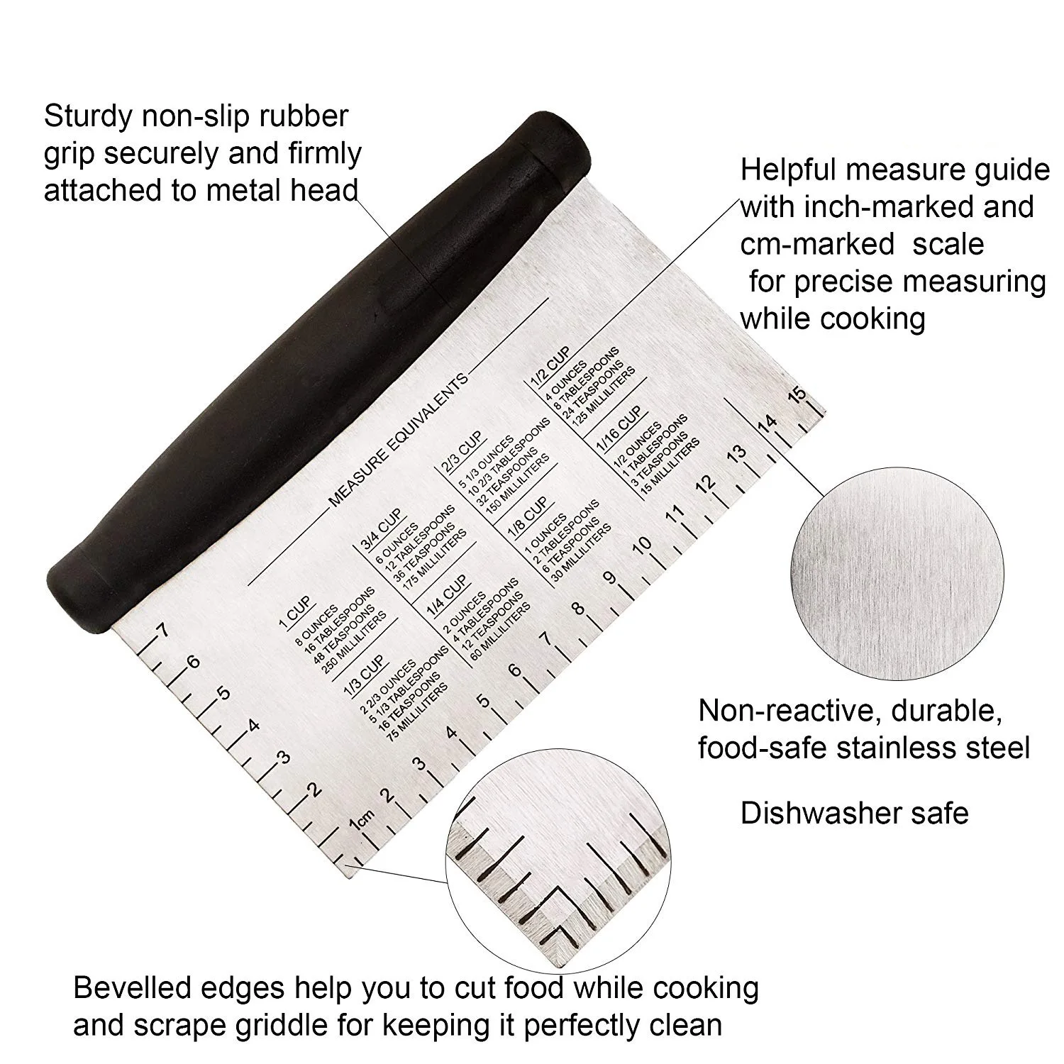 Кухонный нож для резки теста скребок разделитель кондитерских изделий тортов