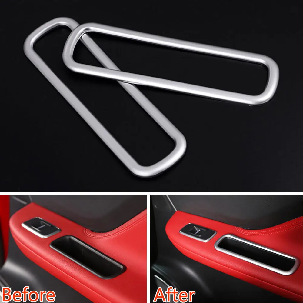 

BBQ @ FUKA 2 шт. Боковая дверь ящик для хранения рамка декоративная отделка стикер для стайлинга автомобиля подходит для Jaguar XE 2016