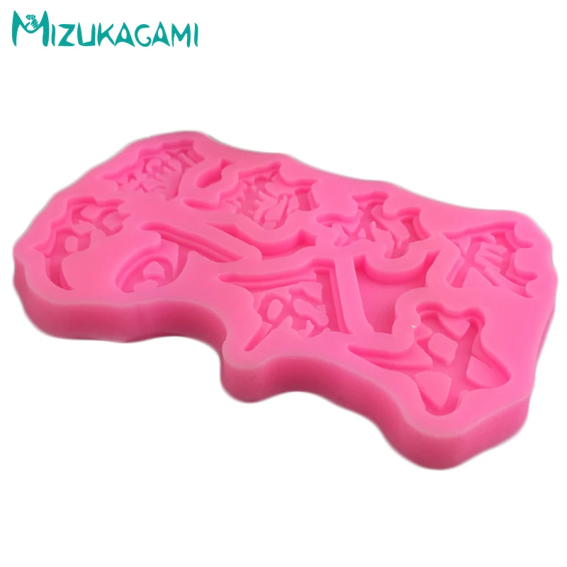Silicone Mold Fondant Cake Chinese Greetings Good Health and Longevity Decorating Tools Kitchen Baking DJ-02080 | Дом и сад