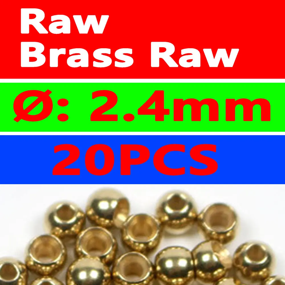 Brass Raw Bimoo 20 шт./пакет 3/32 2,4 мм мушек латунные бусины роспись мушек Brassie бусины Медь beadhead розовый оранжевый цвет радуги зеленый - Цвет: Brass Raw
