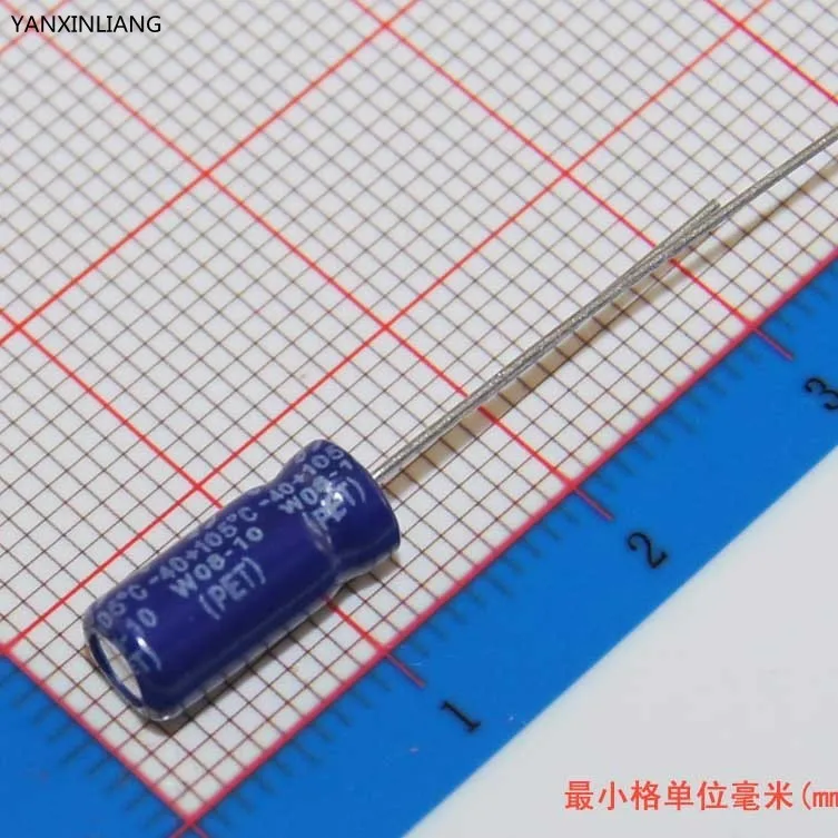 Алюминиевый электролитический конденсатор 10 мкФ 63 в 5 х11 50 шт.|capacitor 10uf|electrolytic