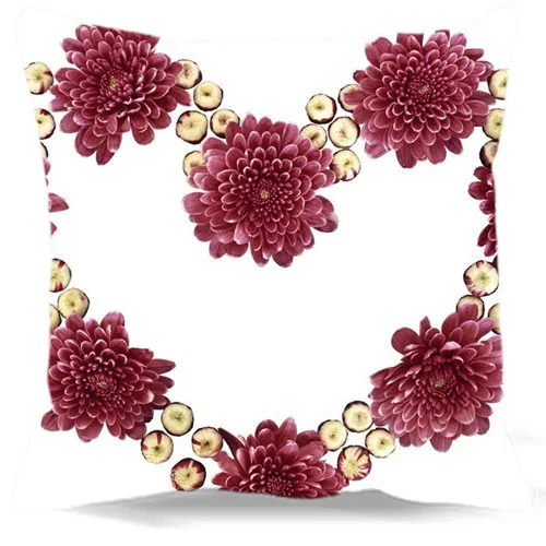 Красный хризантемы сердце 16 &quot18&quot 19 &quot9 стиль Мягкий наволочка цветы Бросок