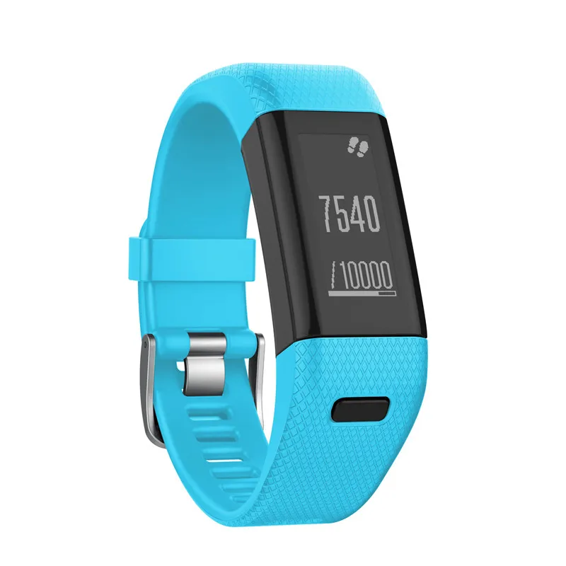 Спортивный силиконовый ремешок для часов Garmin Vivosmart HR + смарт браслет