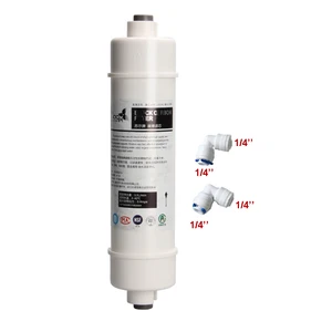 10-дюймовый SOOEL FOF быстрое подключение встроенный ингибитор Кокосового Активированного Угля, картридж фильтра воды с 2 фитингами