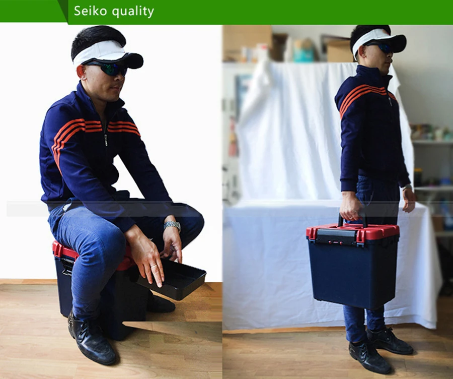 Прочная утолщенная коробка для рыбалки EVA водонепроницаемый органайзер хранения