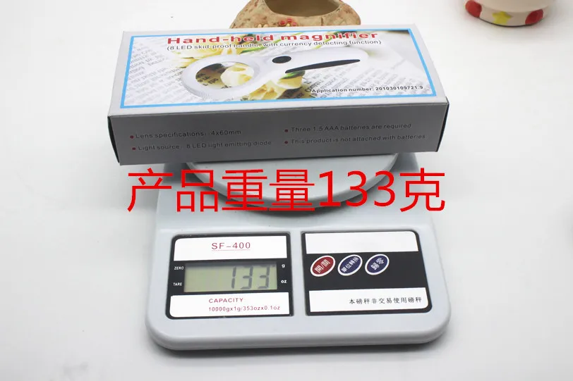 4 раза Дети Студенты LED чтение увеличительное стекло освещение подарок игрушка