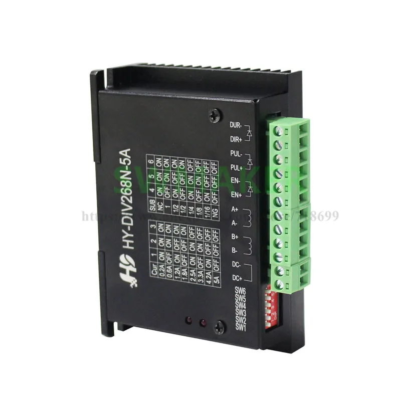 Одноосевой гибридный шаговый двигатель SWMAKER TB6600, HY-DIV268N-5A, 0,2-5A, двухфазный, 42/57, контроллер для гравировального станка