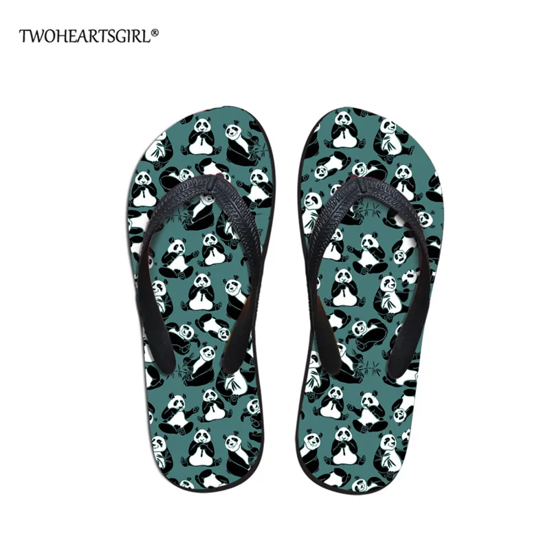 Twoheartsgirl панда мужские летние шлепанцы пляжные сандалии домашняя повседневная обувь сандалии мужские Sapato Masculino мужские Chinel - Цвет: Z2651AB