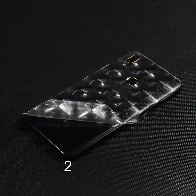 2018 Transparent Frosted Back Film Phone Sticker for VIVO Y85 Wrap Skins Fiber/Grid Cover Leather Grain optional |