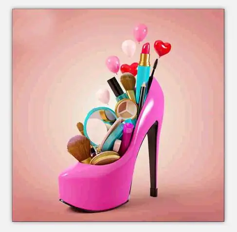 Девушки на высоких каблуках с Косметика декоративная живопись 5d Diy бриллиантов